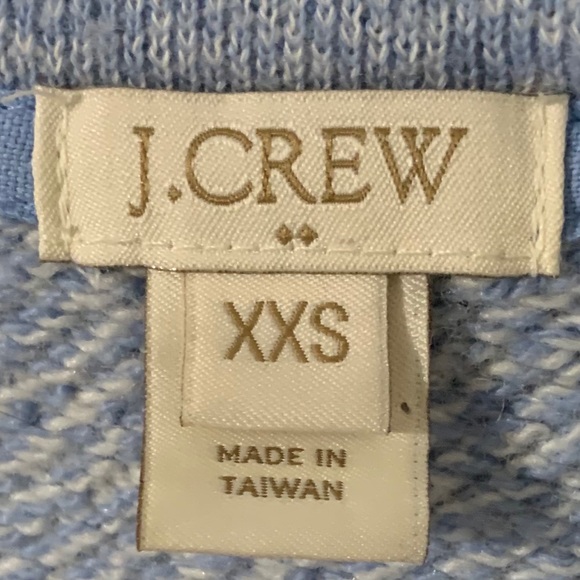 J. Crew Factory Wool Blend Ling Sleeve Pullover Crewneck Sweater Side Vent 🟦 - Picture 4 of 5